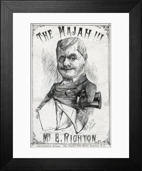 Framed Print : The Majah!!! Mr E Righton in Flirtation in Three Flights by Romer Framed Print : The Majah!!! Mr E Righton in Flirtation in Three Flights by Romer