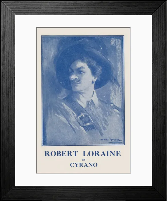 Framed Print : Robert Loraine as Cyrano, Apollo Theatre, Shaftesbury Avenue Framed Print : Robert Loraine as Cyrano, Apollo Theatre, Shaftesbury Avenue