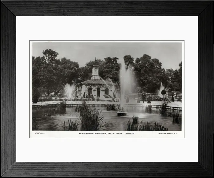 Framed Print : Kensington Gardens, Hyde Park, London Date: circa 1910 Framed Print : Kensington Gardens, Hyde Park, London Date: circa 1910