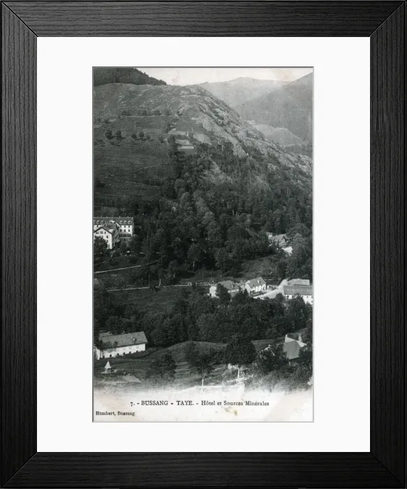 Framed Print : Bussang - Taye - France - Hotel des Sources Minerales. Date: 1908 Framed Print : Bussang - Taye - France - Hotel des Sources Minerales. Date: 1908