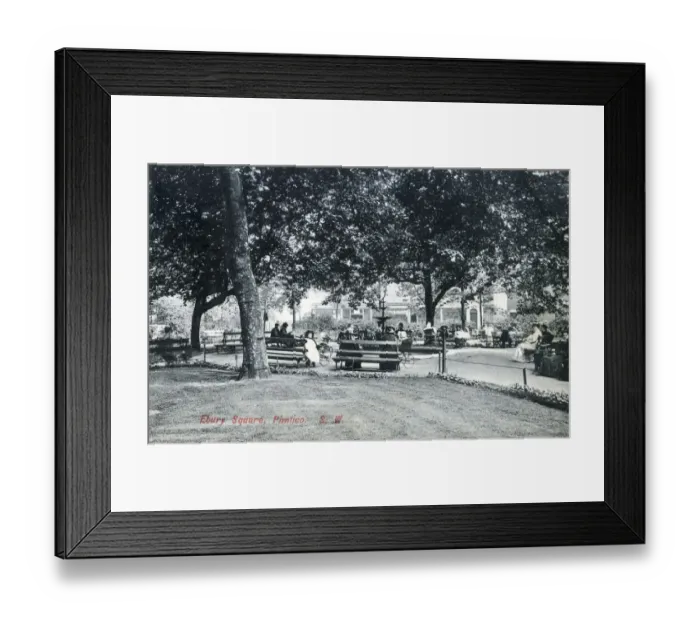 Framed Print : Ebury Square, Pimlico, London. Date: circa 1907 Framed Print : Ebury Square, Pimlico, London. Date: circa 1907