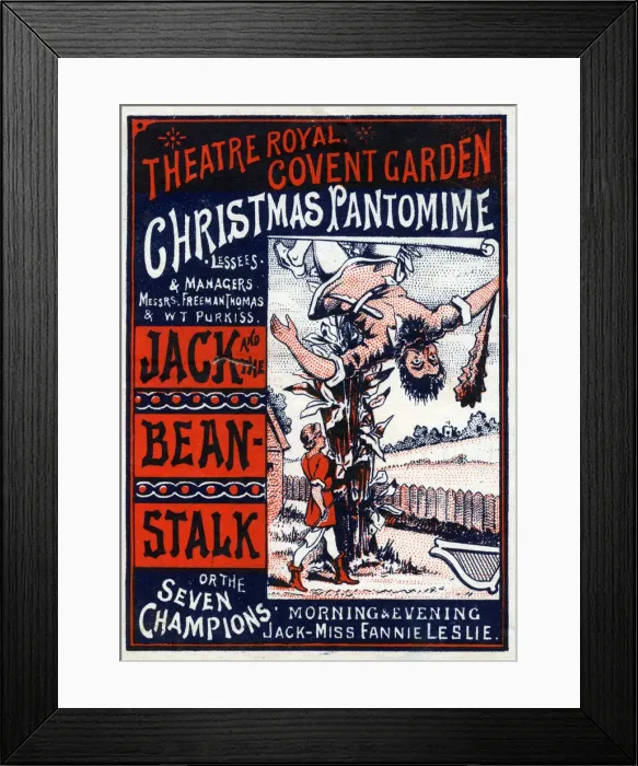 Framed Print : Pantomime, Jack and the Beanstalk, or the Seven Champions, Theatre Royal, Covent Garden Framed Print : Pantomime, Jack and the Beanstalk, or the Seven Champions, Theatre Royal, Covent Garden