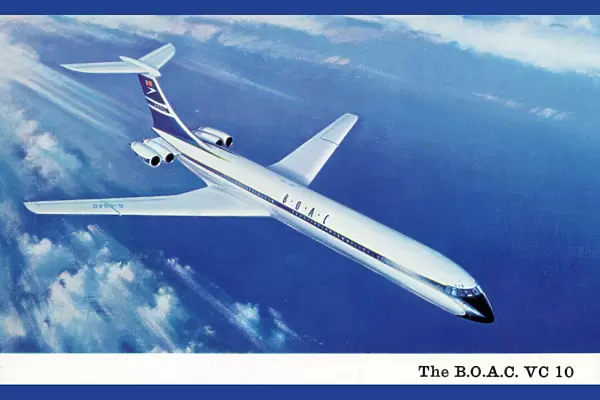 The Vickers VC 10 built for B. O. A. C. by British Aircraft Corporation