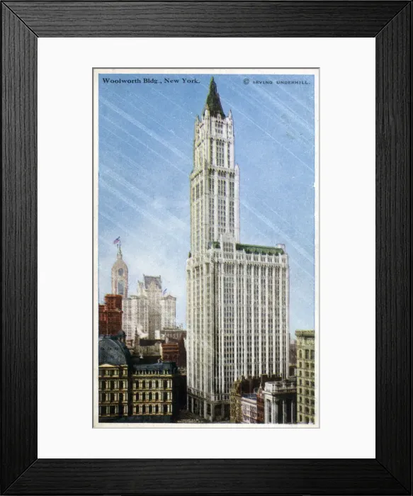 Framed Print : The Woolworth Building, Manhattan, New York City, NY, USA. Date: circa 1913 Framed Print : The Woolworth Building, Manhattan, New York City, NY, USA. Date: circa 1913