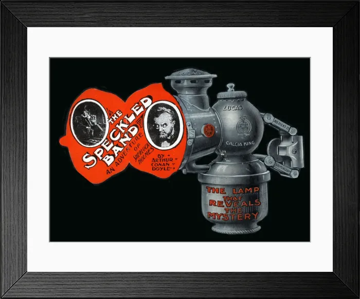 Framed Print : The Speckled Band by Arthur Conan Doyle from his own short story Framed Print : The Speckled Band by Arthur Conan Doyle from his own short story
