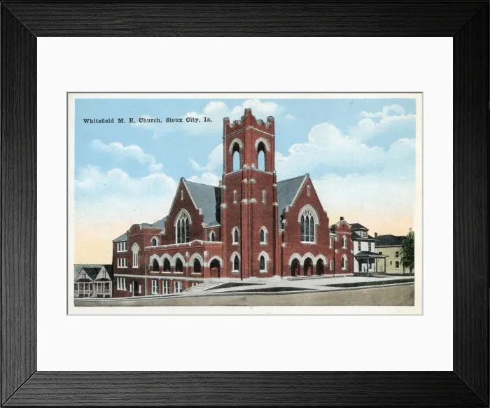 Framed Print : Whitefield Methodist Episcopal Church, Sioux City, Iowa, USA Date: circa 1920 Framed Print : Whitefield Methodist Episcopal Church, Sioux City, Iowa, USA Date: circa 1920