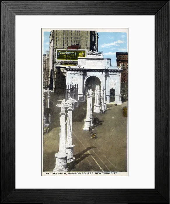 Framed Print : Dewey Triumphal Arch and Colonnade, Madison Square, New York City, NY Framed Print : Dewey Triumphal Arch and Colonnade, Madison Square, New York City, NY