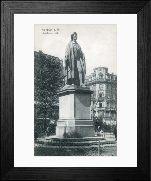 Framed Print : Statue of Johann Christoph Friedrich (von) Schiller (1759-1805), German poet, philosopher Framed Print : Statue of Johann Christoph Friedrich (von) Schiller (1759-1805), German poet, philosopher