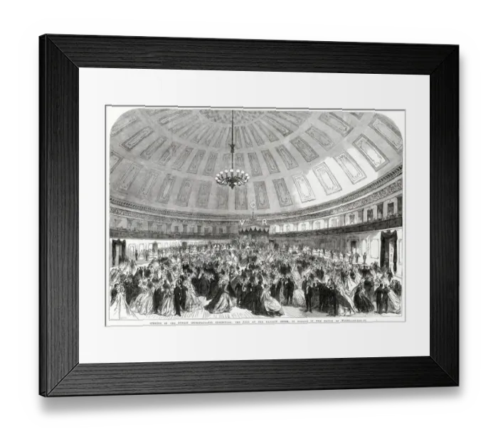 Framed Print : Ball at the Mansion House, Dublin 1865 Framed Print : Ball at the Mansion House, Dublin 1865