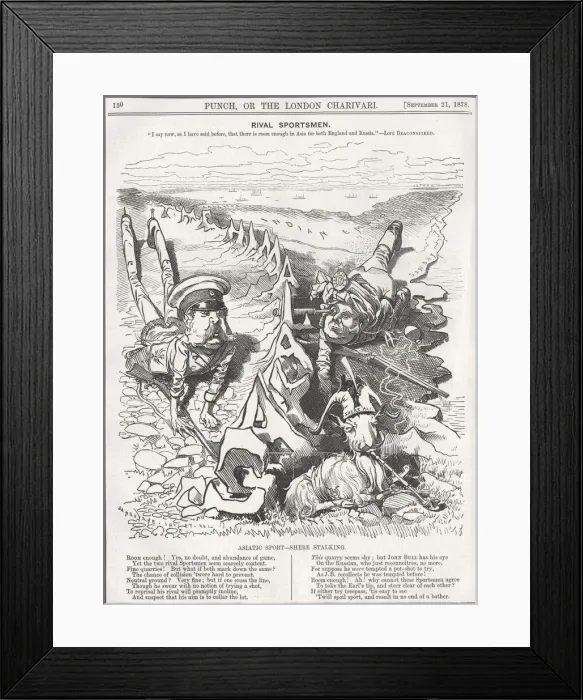 Framed Print : Rival sportsmen. I say now, as I have said before, that there is room enough in Asia for