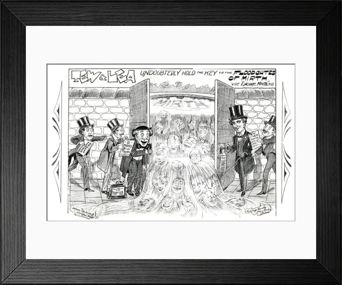 Framed Print : Tew & Lea, Comedy Artistes, Hippodrome, Leeds - undoubtedly hold the key to