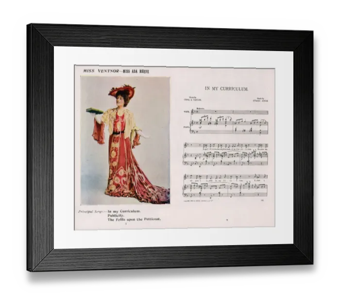 Framed Print : Musical comedy, The Medal and the Maid, music by Sidney Jones Framed Print : Musical comedy, The Medal and the Maid, music by Sidney Jones