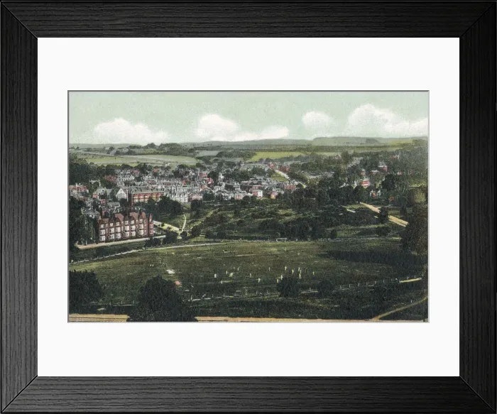 Framed Print : View down on Royal Tunbridge Wells from Mount Ephraim, over the Lower Common Framed Print : View down on Royal Tunbridge Wells from Mount Ephraim, over the Lower Common