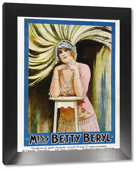 Betty Beryl in A E Smiths Revue, All Bluff, now in 20th year of tour