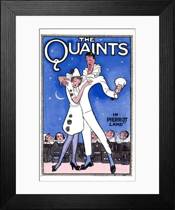 Framed Print : The Quaints in Pierrotland, Theatre Royal, Bognor Date: circa 1920s Framed Print : The Quaints in Pierrotland, Theatre Royal, Bognor Date: circa 1920s