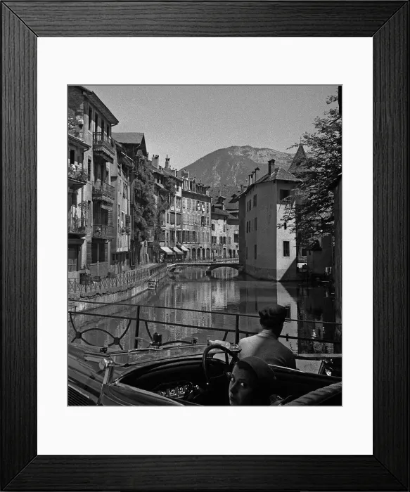 Framed Print : View of the canal in Annecy, France Framed Print : View of the canal in Annecy, France