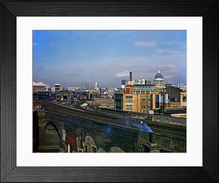 Framed Print : Approach to Waterloo Station, London Framed Print : Approach to Waterloo Station, London