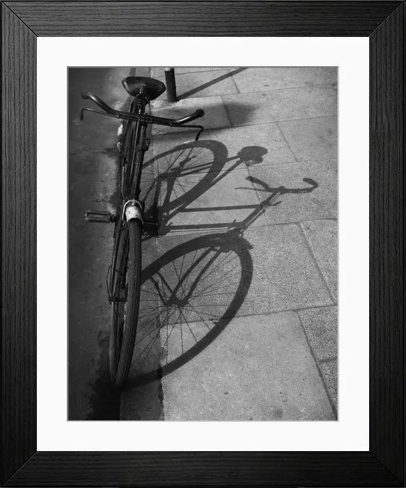 Framed Print : Bicycle and shadows Framed Print : Bicycle and shadows