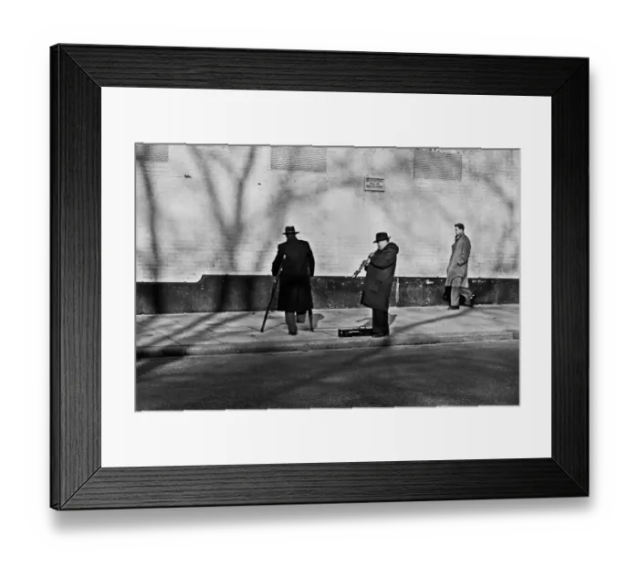 Framed Print : Buskers on a street in North London Framed Print : Buskers on a street in North London