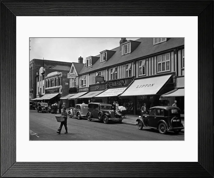 Framed Print : Chain stores, Woolworths, Boots, Liptons, etc Framed Print : Chain stores, Woolworths, Boots, Liptons, etc
