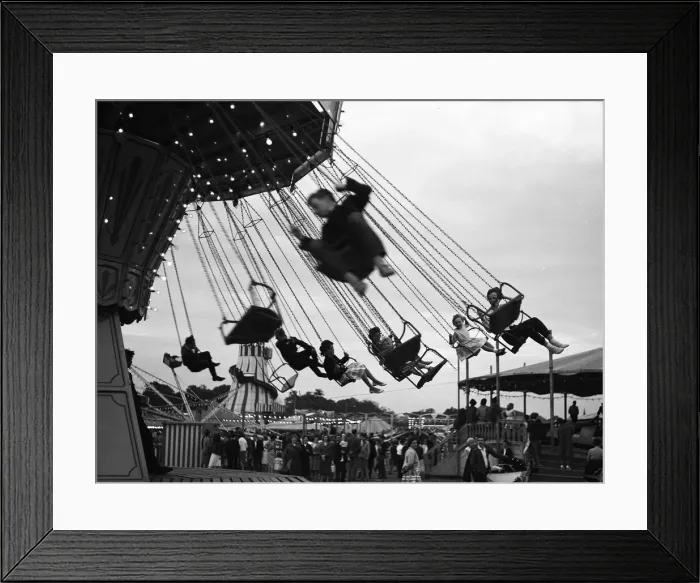 Framed Print : Children ride a carousel Framed Print : Children ride a carousel