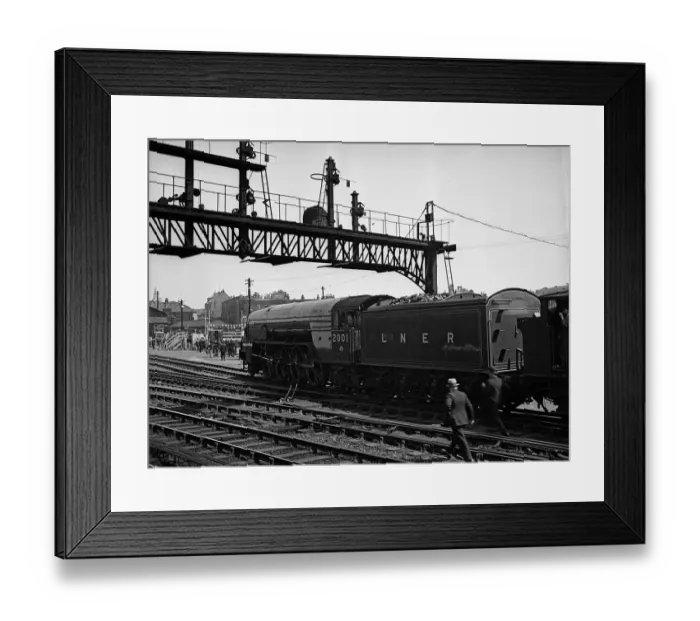 Framed Print : Cock O the North locomotive waiting for signals Framed Print : Cock O the North locomotive waiting for signals