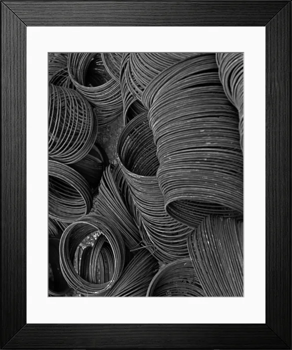 Framed Print : Coils of steel wire Framed Print : Coils of steel wire
