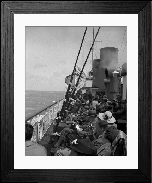 Framed Print : Cross-Channel ferry passengers Framed Print : Cross-Channel ferry passengers