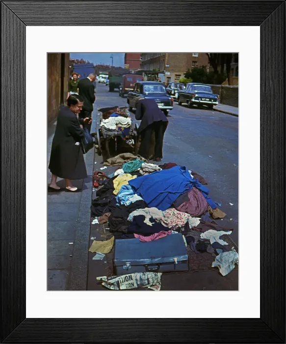 Framed Print : East End street market, London Framed Print : East End street market, London