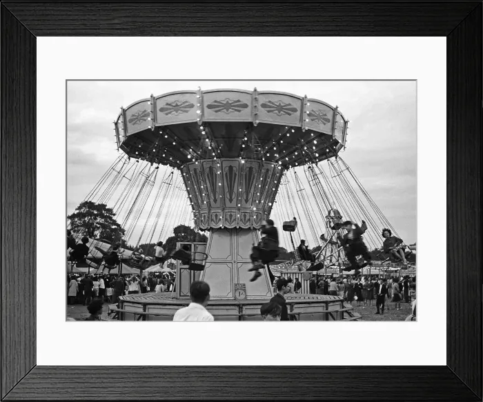 Framed Print : Fairground carousel with riders Framed Print : Fairground carousel with riders