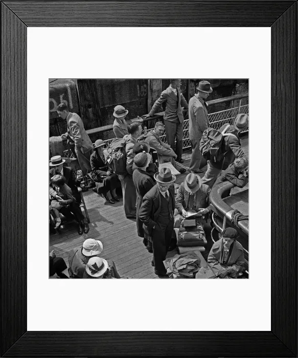 Framed Print : Ferry passengers prepare to disembark at Dieppe Framed Print : Ferry passengers prepare to disembark at Dieppe