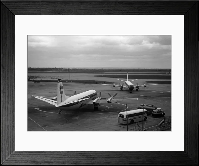 Framed Print : Heathrow Airport with BEA planes Framed Print : Heathrow Airport with BEA planes