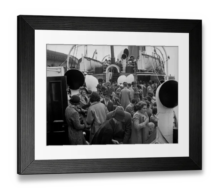 Framed Print : Passengers prepare to disembark from ferry at Dieppe Framed Print : Passengers prepare to disembark from ferry at Dieppe