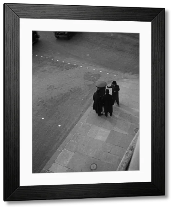 Framed Print : Police on Charlotte Street, London Framed Print : Police on Charlotte Street, London