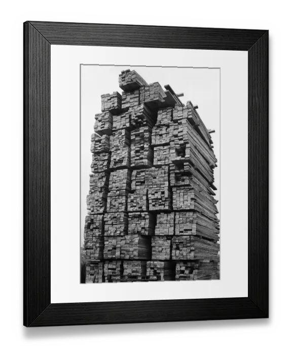 Framed Print : Timber stacked at the docks Framed Print : Timber stacked at the docks