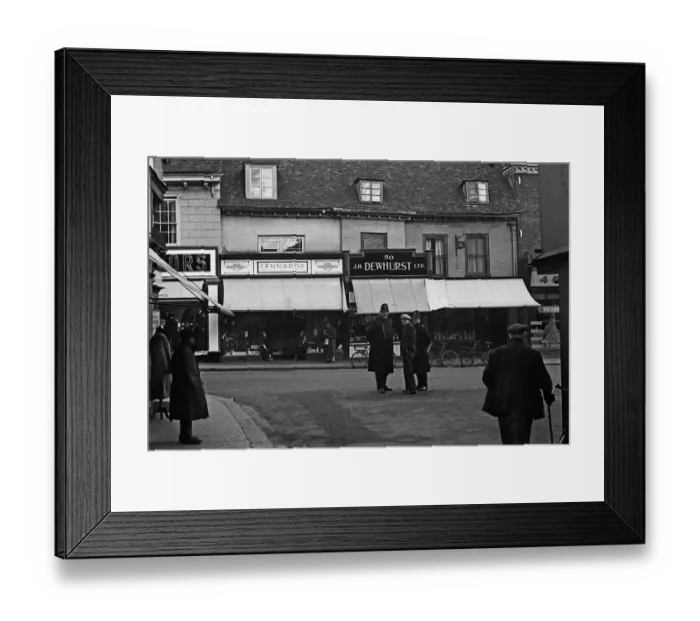 Framed Print : Street scene with two village constables Framed Print : Street scene with two village constables
