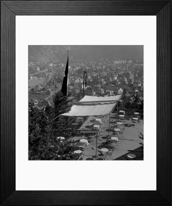 Framed Print : View over Interlaken, Switzerland Framed Print : View over Interlaken, Switzerland