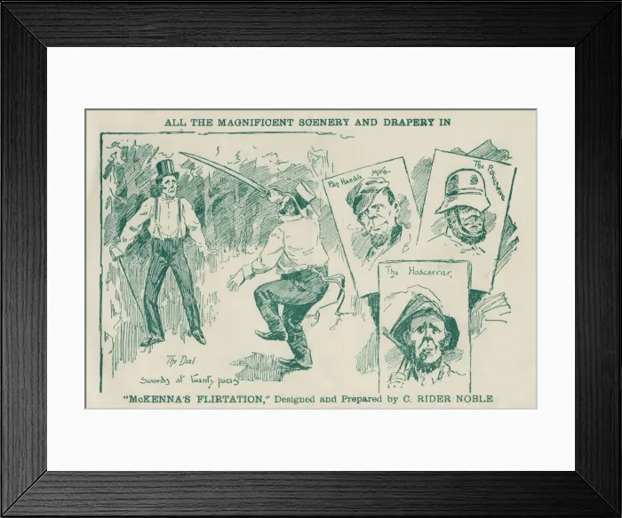 Framed Print : McKennas Flirtation by Edgar Selden. Hardie & Von Leers Comedian Framed Print : McKennas Flirtation by Edgar Selden. Hardie & Von Leers Comedian
