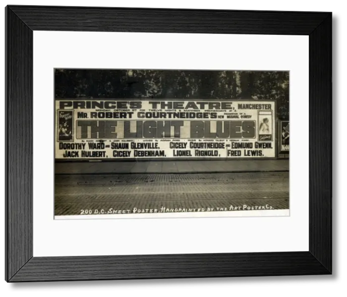 Framed Print : The Light Blues, Theatre Royal, Manchester, Robert Courtneidges new musical comedy Framed Print : The Light Blues, Theatre Royal, Manchester, Robert Courtneidges new musical comedy