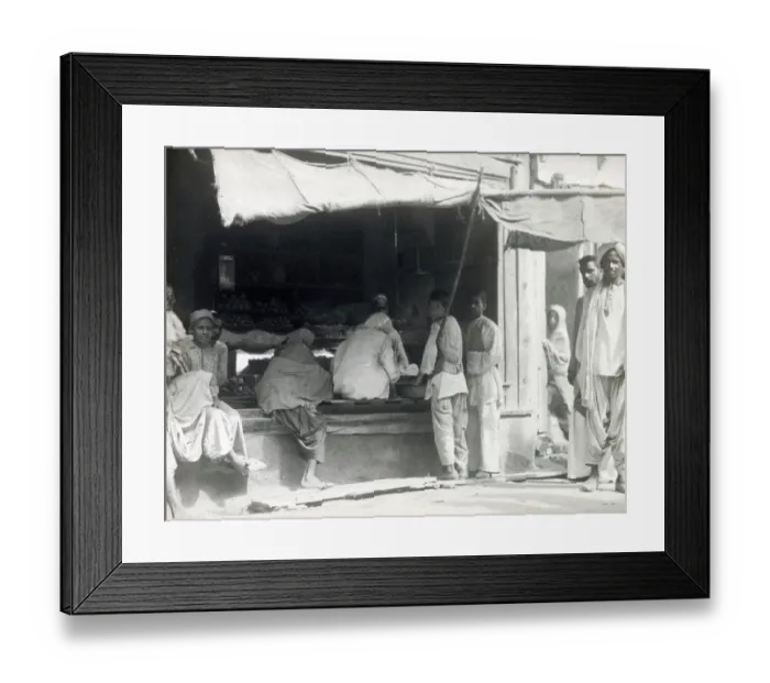 Framed Print : Cafe or shopfront, Indian market Framed Print : Cafe or shopfront, Indian market