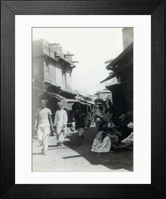 Framed Print : Colonial Persia, street scene Framed Print : Colonial Persia, street scene