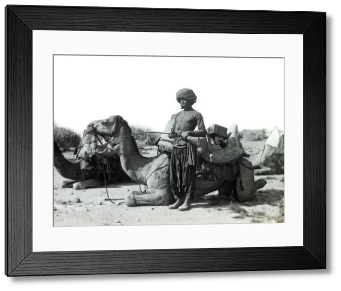 Framed Print : Persian guard and camels, Iran Framed Print : Persian guard and camels, Iran
