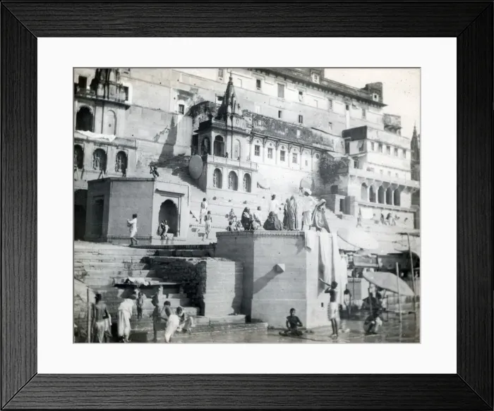 Framed Print : Waterfront scene, India Framed Print : Waterfront scene, India