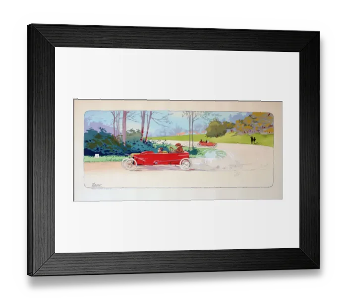 Framed Print : Pochoir print, Motor Racing, ACF Grand Prix, Cycle Cars Date: 1913 Framed Print : Pochoir print, Motor Racing, ACF Grand Prix, Cycle Cars Date: 1913