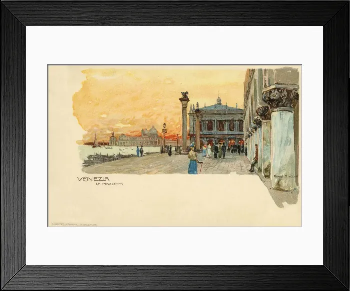 Framed Print : The Piazzetta ('little Piazza / Square') is an extension of the Piazza towards San Marco Framed Print : The Piazzetta ('little Piazza / Square') is an extension of the Piazza towards San Marco
