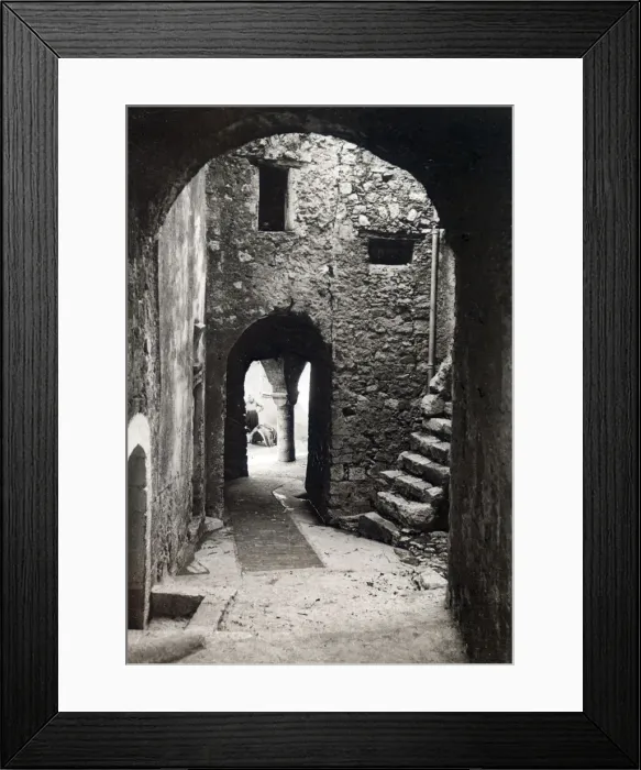 Framed Print : A quiet corner in Peille, France Framed Print : A quiet corner in Peille, France