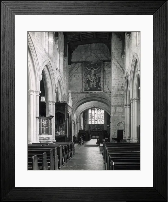 Framed Print : Church of St John the Baptist, Burford, Oxfordshire Framed Print : Church of St John the Baptist, Burford, Oxfordshire