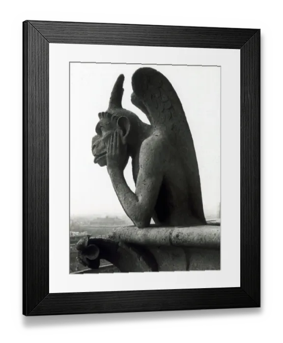 Framed Print : Gargoyle on Notre Dame Cathedral, Paris, France Framed Print : Gargoyle on Notre Dame Cathedral, Paris, France