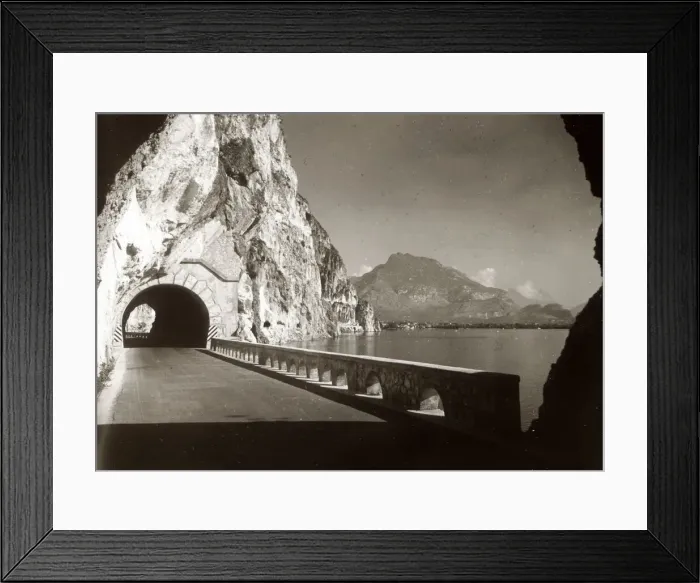 Framed Print : Lakeside road and tunnel, Lake Lucerne, Switzerland Framed Print : Lakeside road and tunnel, Lake Lucerne, Switzerland