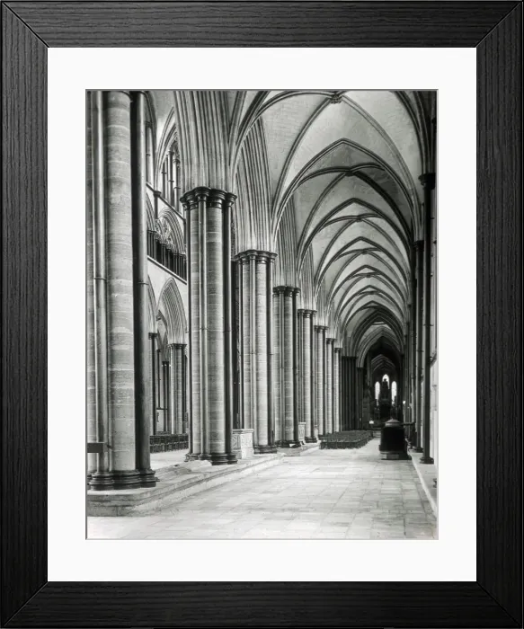 Framed Print : South Aisle of Nave, Salisbury Cathedral, Wiltshire Framed Print : South Aisle of Nave, Salisbury Cathedral, Wiltshire